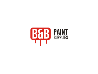 B & B Paint Supplies  logo design by Zeratu