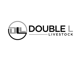 Double L Livestock logo design by Inlogoz