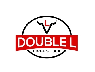 Double L Livestock logo design by bougalla005