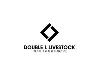 Double L Livestock logo design by oke2angconcept