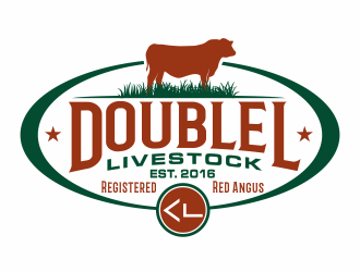 Double L Livestock logo design by agus