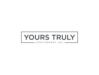 Yours Truly Consignment, Inc. logo design by Naan8