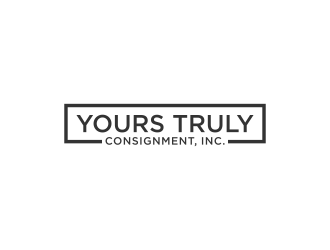 Yours Truly Consignment, Inc. logo design by ArRizqu