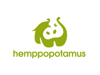 Hemppopotamus logo design by JessicaLopes