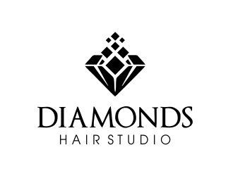 Diamonds Hair Studio logo design by JessicaLopes