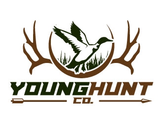 YOUNG HUNT CO. logo design by daywalker