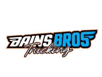 BAINS BROTHERS TRUCKING / BAINS BROS TRUCKING logo design by REDCROW