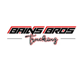 BAINS BROTHERS TRUCKING / BAINS BROS TRUCKING logo design by samuraiXcreations