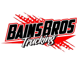 BAINS BROTHERS TRUCKING / BAINS BROS TRUCKING logo design by jaize