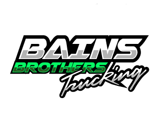BAINS BROTHERS TRUCKING / BAINS BROS TRUCKING logo design by THOR_