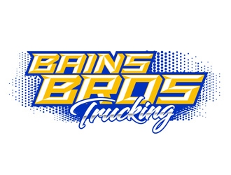 BAINS BROTHERS TRUCKING / BAINS BROS TRUCKING logo design by DreamLogoDesign