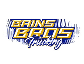 BAINS BROTHERS TRUCKING / BAINS BROS TRUCKING logo design by DreamLogoDesign