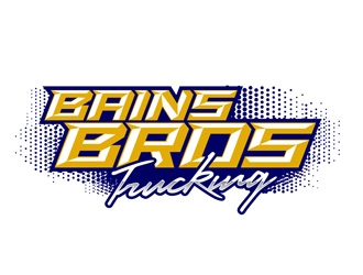 BAINS BROTHERS TRUCKING / BAINS BROS TRUCKING logo design by DreamLogoDesign