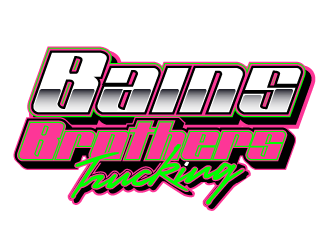 BAINS BROTHERS TRUCKING / BAINS BROS TRUCKING logo design by PRN123