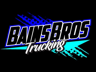 BAINS BROTHERS TRUCKING / BAINS BROS TRUCKING logo design by jaize