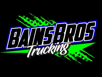 BAINS BROTHERS TRUCKING / BAINS BROS TRUCKING logo design by jaize
