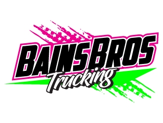 BAINS BROTHERS TRUCKING / BAINS BROS TRUCKING logo design by jaize