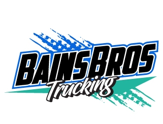 BAINS BROTHERS TRUCKING / BAINS BROS TRUCKING logo design by jaize