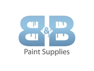 B & B Paint Supplies  logo design by fritsB
