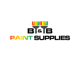 B & B Paint Supplies  logo design by ROSHTEIN