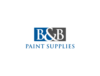 B & B Paint Supplies  logo design by L E V A R