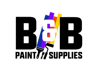 B & B Paint Supplies  logo design by megalogos