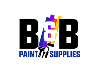 B & B Paint Supplies  logo design by megalogos