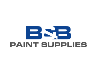 B & B Paint Supplies  logo design by lexipej