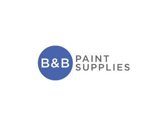 B & B Paint Supplies  logo design by johana