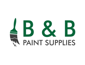 B & B Paint Supplies  logo design by dibyo