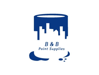 B & B Paint Supplies  logo design by GrafixDragon