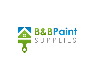 B & B Paint Supplies  logo design by serprimero
