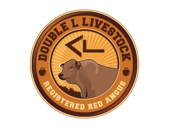 Double L Livestock logo design by Suvendu
