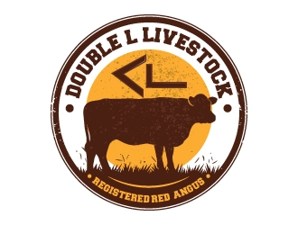 Double L Livestock logo design by Suvendu