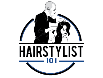 Hairstylist101 logo design by SiliaD