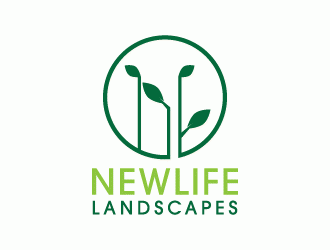 Newlife Landscapes logo design by desynergy
