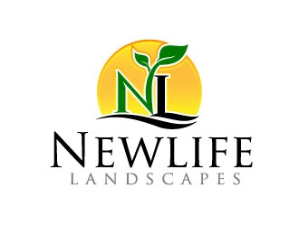 Newlife Landscapes logo design by desynergy