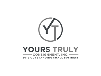 Yours Truly Consignment, Inc. logo design by alby