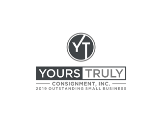 Yours Truly Consignment, Inc. logo design by alby