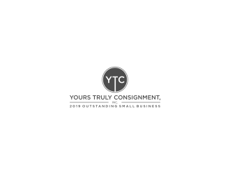 Yours Truly Consignment, Inc. logo design by L E V A R