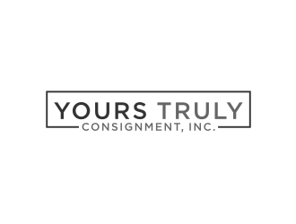 Yours Truly Consignment, Inc. logo design by logitec