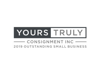 Yours Truly Consignment, Inc. logo design by Zhafir