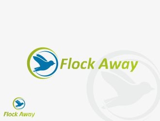 Flock Away  logo design by designpxl