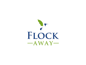 Flock Away  logo design by mbamboex