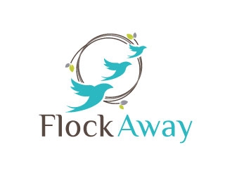 Flock Away  logo design by Suvendu