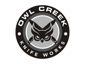 Owl Creek Knife Works logo design by cybil