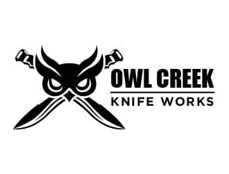 Owl Creek Knife Works logo design by cybil