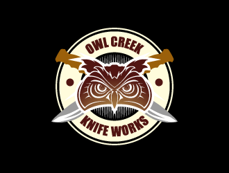 Owl Creek Knife Works logo design by yurie