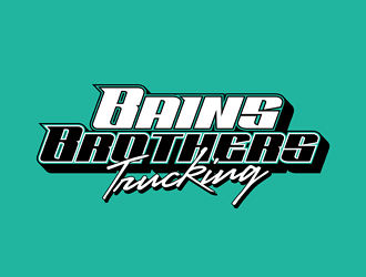 BAINS BROTHERS TRUCKING / BAINS BROS TRUCKING logo design by VhienceFX