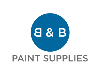 B & B Paint Supplies  logo design by rief